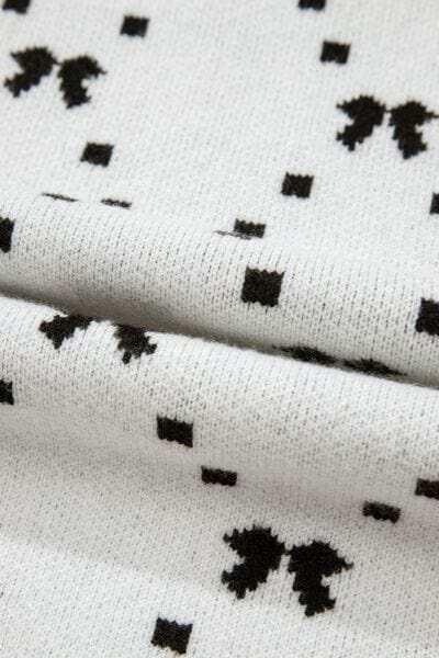 Bow Round Neck Sweater Vest - Trendsi - Flyclothing LLC