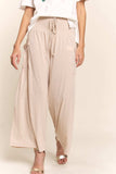 J.NNA Smocked Waist Boho Wide Leg Pants with Pockets - Trendsi - Flyclothing LLC
