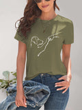 Dog Graphic Round Neck T-Shirt - Trendsi - Flyclothing LLC