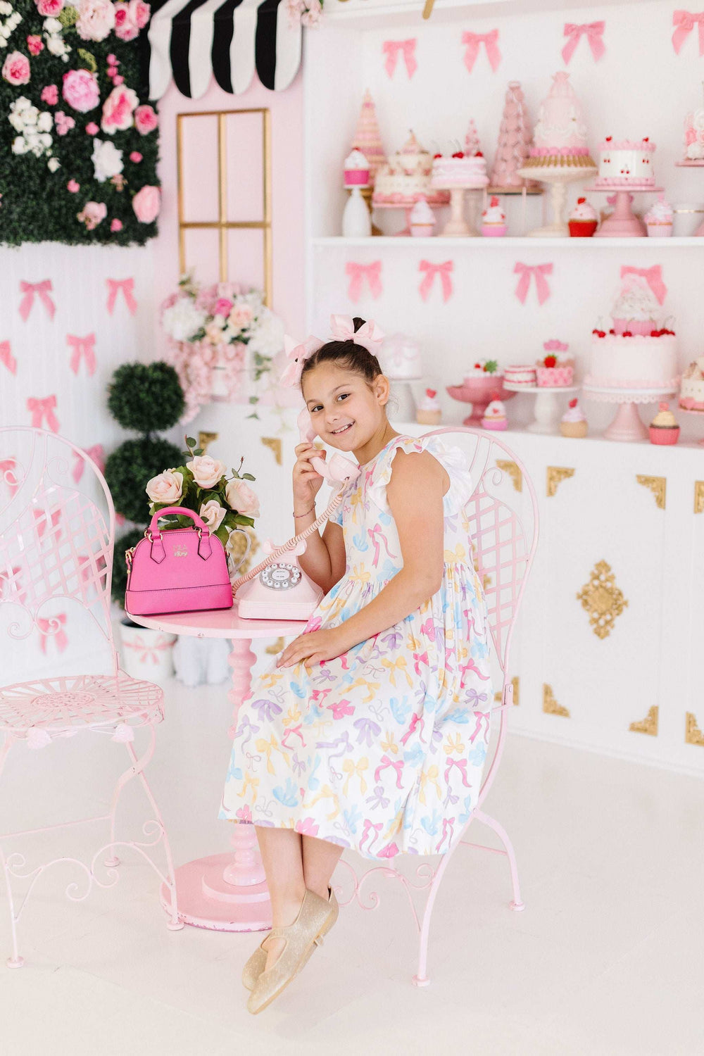 Bow-tastic Flutter Sleeve Twirl Dress - Mila & Rose ® - Flyclothing LLC