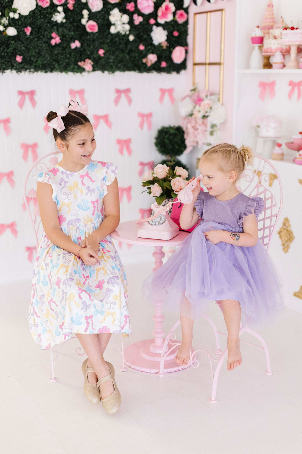 Bow-tastic Flutter Sleeve Twirl Dress - Mila & Rose ® - Flyclothing LLC