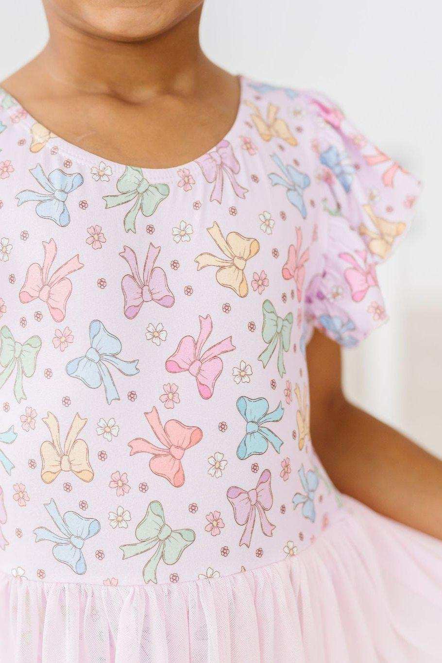 Springtime Bows S/S Twirl Leotard - Mila & Rose ® - Flyclothing LLC