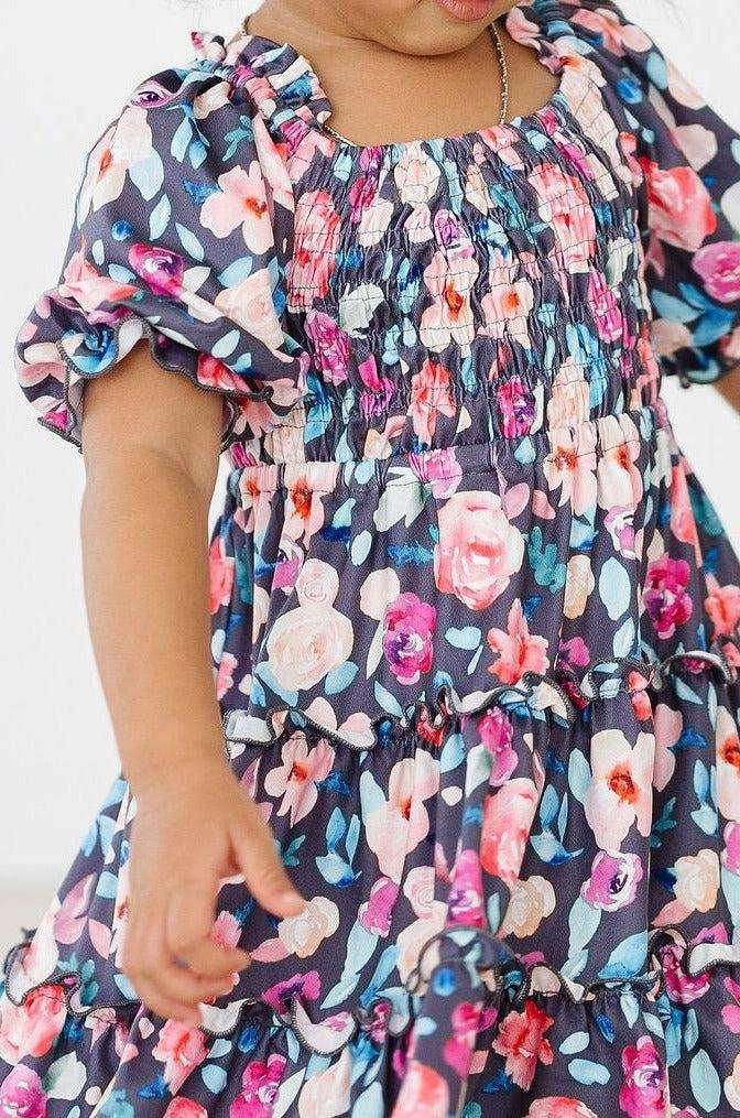 Beauty in Bloom Smocked Ruffle Dress - Mila & Rose ® - Flyclothing LLC