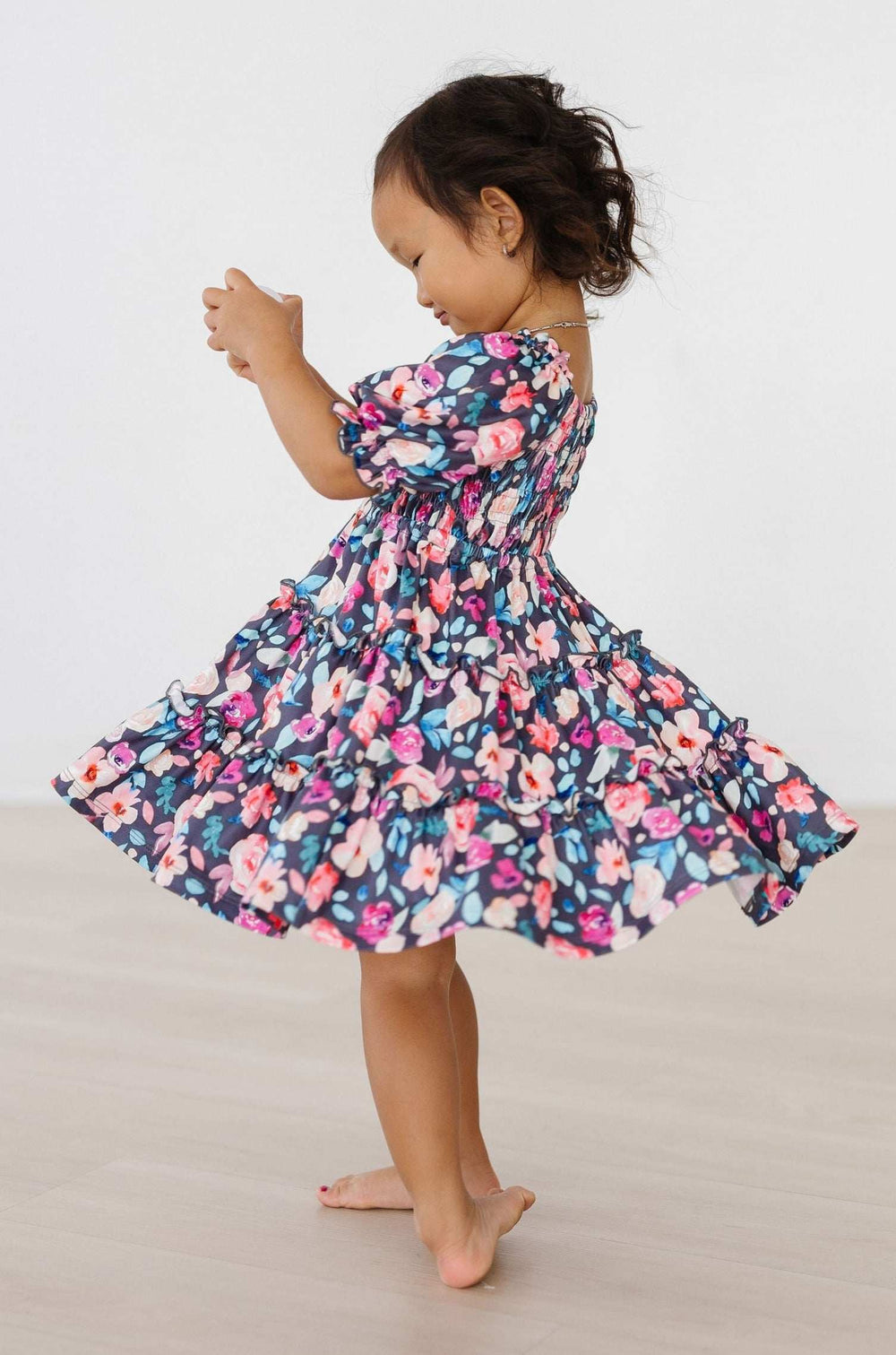 Beauty in Bloom Smocked Ruffle Dress - Mila & Rose ® - Flyclothing LLC