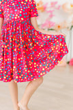 Polka Dot Party S/S Pocket Twirl Dress - Mila & Rose ® - Flyclothing LLC