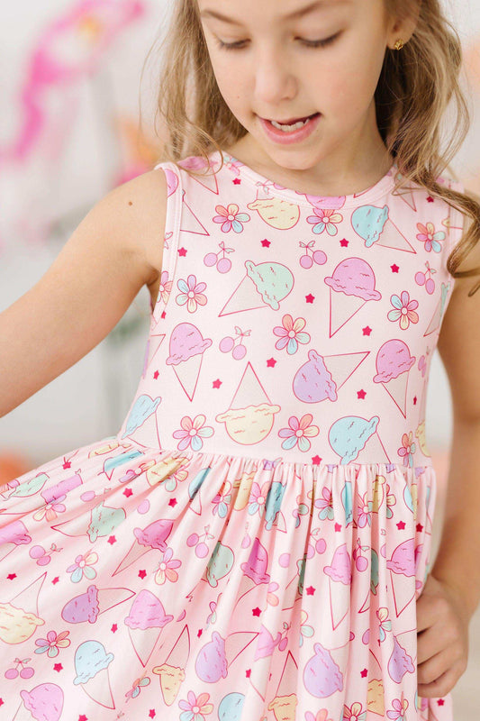 Ice Cream & Shout Tank Twirl Dress - Mila & Rose ® - Flyclothing LLC