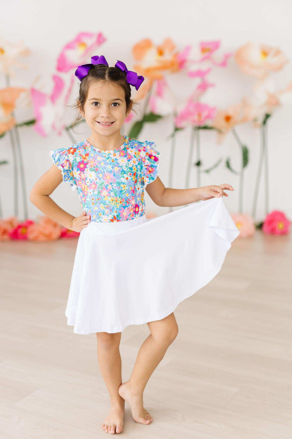 White Twirl Skort - Mila & Rose ® - Flyclothing LLC