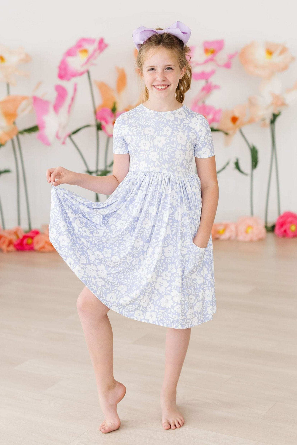 Blossom Bliss S/S Pocket Twirl Dress - Mila & Rose ® - Flyclothing LLC