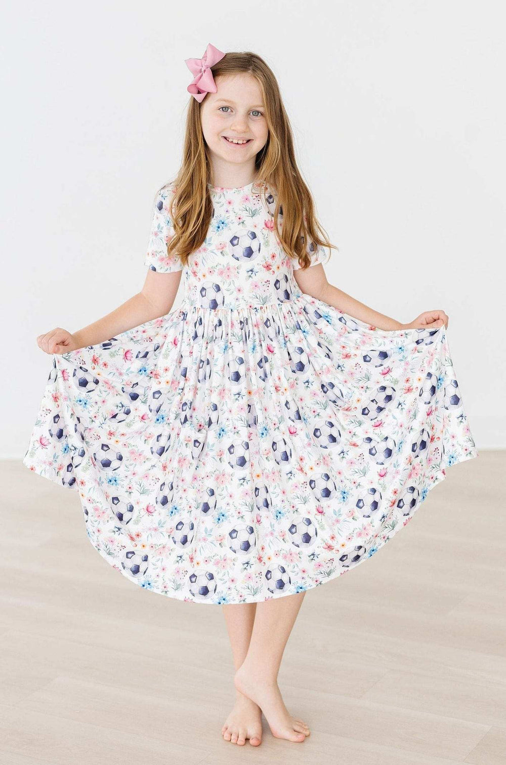 SALE Soccer Sweetie S/S Pocket Twirl Dress - Mila & Rose ® - Flyclothing LLC