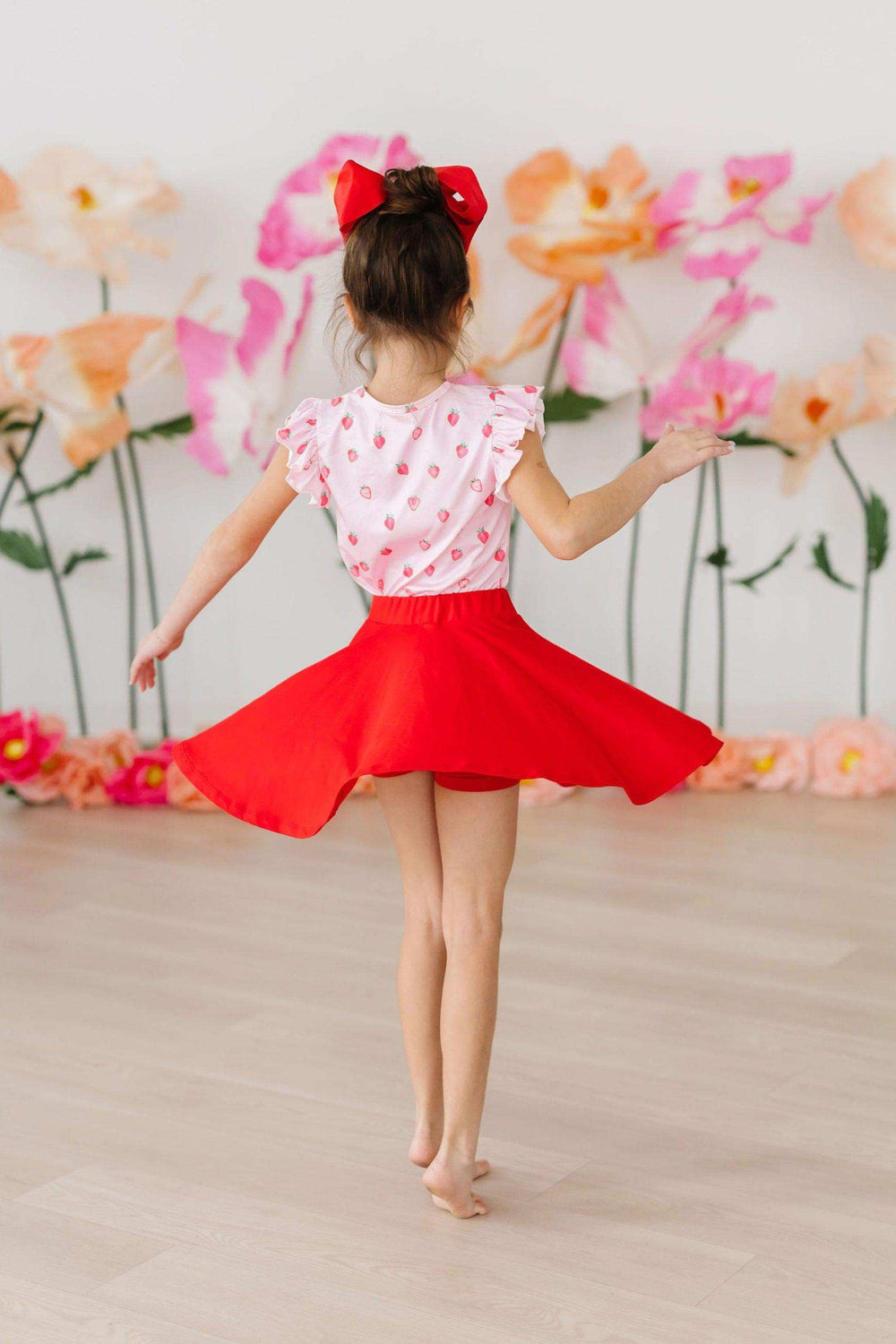 Red Twirl Skort - Mila & Rose ® - Flyclothing LLC