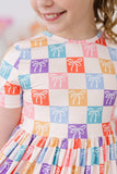 Rainbow Ribbons S/S Pocket Twirl Dress - Mila & Rose ® - Flyclothing LLC