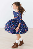 Halloween Stars 3/4 Sleeve Pocket Twirl Dress - Mila & Rose ® - Flyclothing LLC