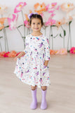 Out of this World 3/4 Sleeve Pocket Twirl Dress - Mila & Rose ® - Flyclothing LLC