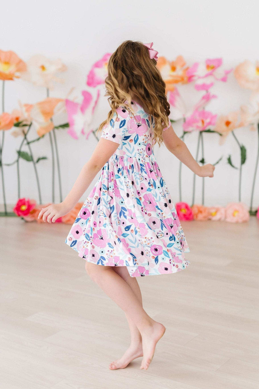 Pretty in Purple S/S Pocket Twirl Dress - Mila & Rose ® - Flyclothing LLC