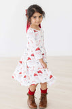 Mistletoe Magic 3/4 Sleeve Pocket Twirl Dress - Mila & Rose ® - Flyclothing LLC
