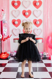 Black Shimmer 3/4 Sleeve Tutu Dress - Mila & Rose ® - Flyclothing LLC