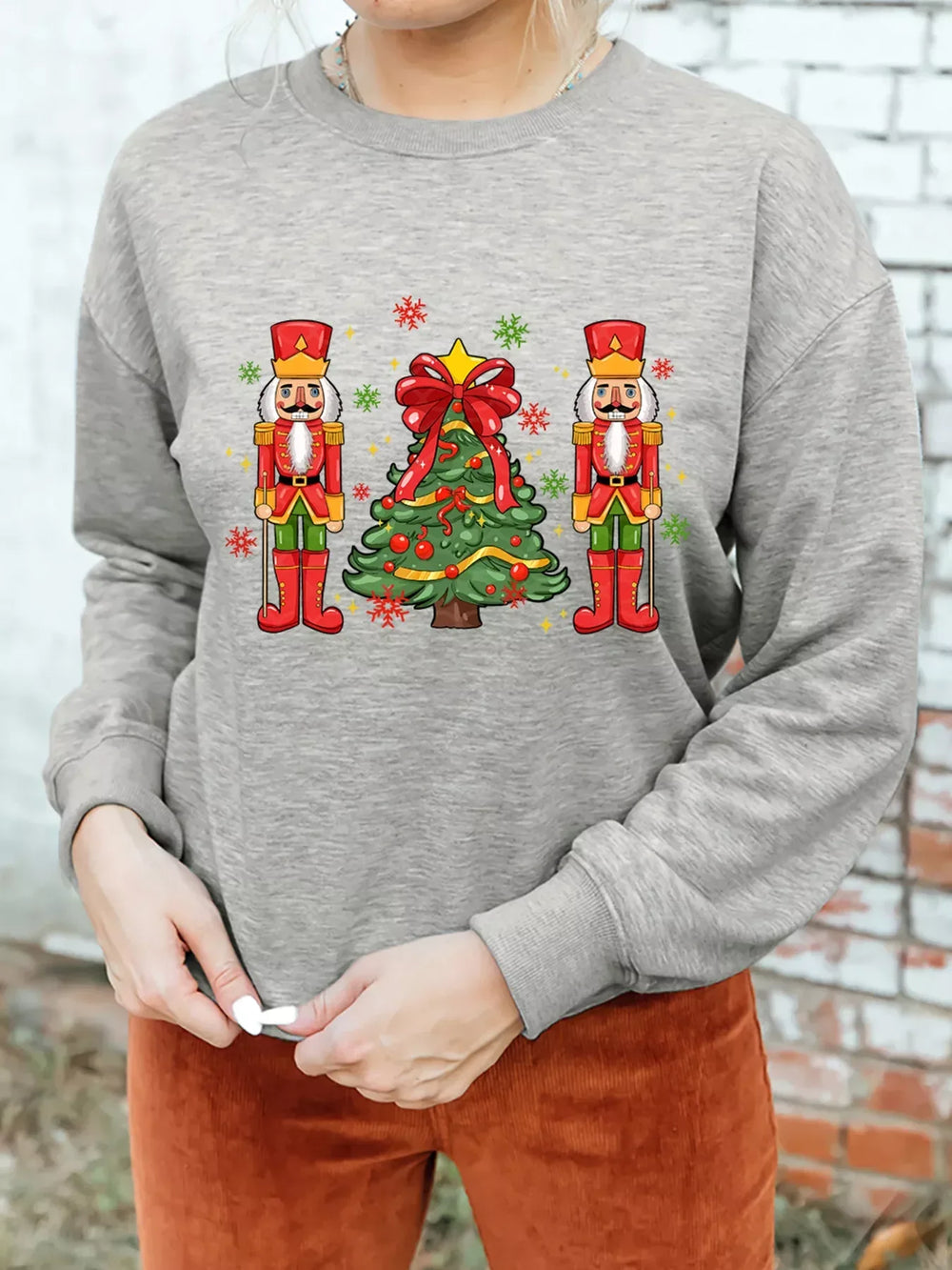 Christmas Nutcracker Men Guard Graphic Pullover Sweatshirt - Trendsi - Flyclothing LLC