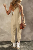 Pocketed Spaghetti Strap Wide Leg Jumpsuit - Trendsi - Flyclothing LLC