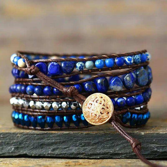 Alloy Bead Braided Bracelet - Trendsi - Flyclothing LLC