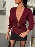 Single-Button Knit Cardigan - Trendsi - Flyclothing LLC