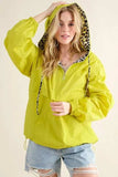 And The Why Leopard Print Hoodie Zipper Up Pocket Windbreaker - Trendsi - Flyclothing LLC