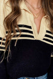 Johnny Collar Long Sleeve Sweater - Trendsi - Flyclothing LLC