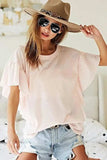 BiBi Thermal Knit with Ruffled Sleeve Top - Trendsi - Flyclothing LLC