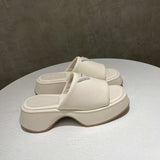 PU Leather Platform Sandals - Trendsi - Flyclothing LLC