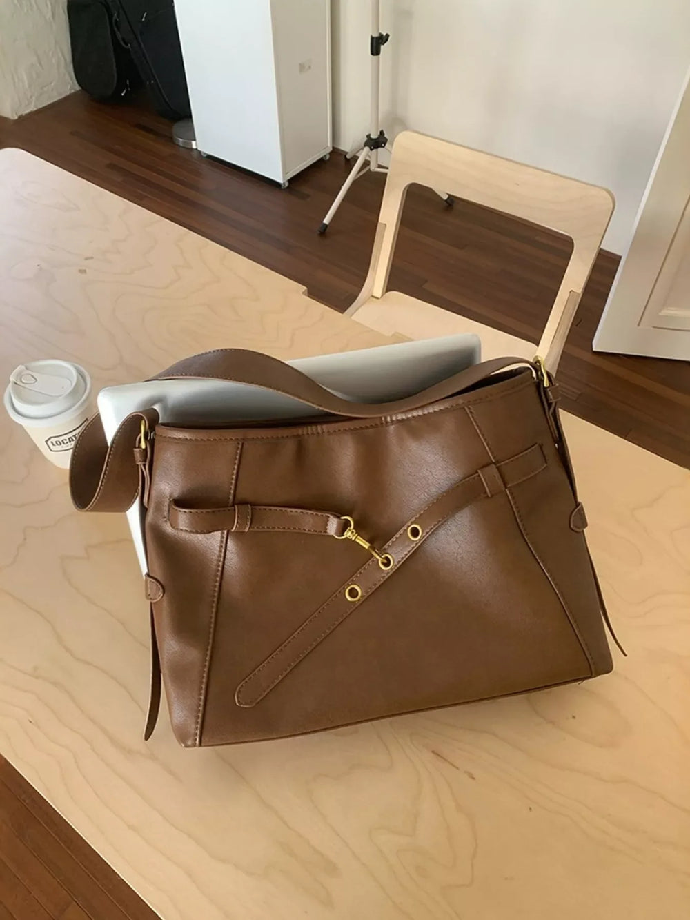 Buckle Decor Tote Bag - Trendsi - Flyclothing LLC