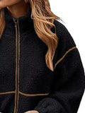 Cozy Sherpa Fleece Zip-Up Jacket - Trendsi - Flyclothing LLC