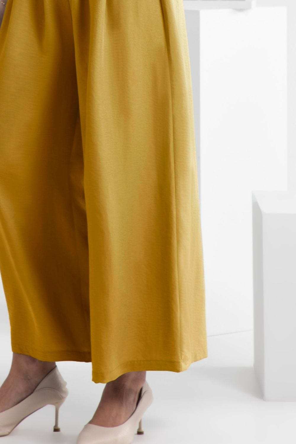 Wide Leg Elastic Waist Pants - Trendsi - Flyclothing LLC