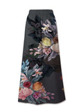 Printed Elastic Waist Midi Skirt - Trendsi - Flyclothing LLC