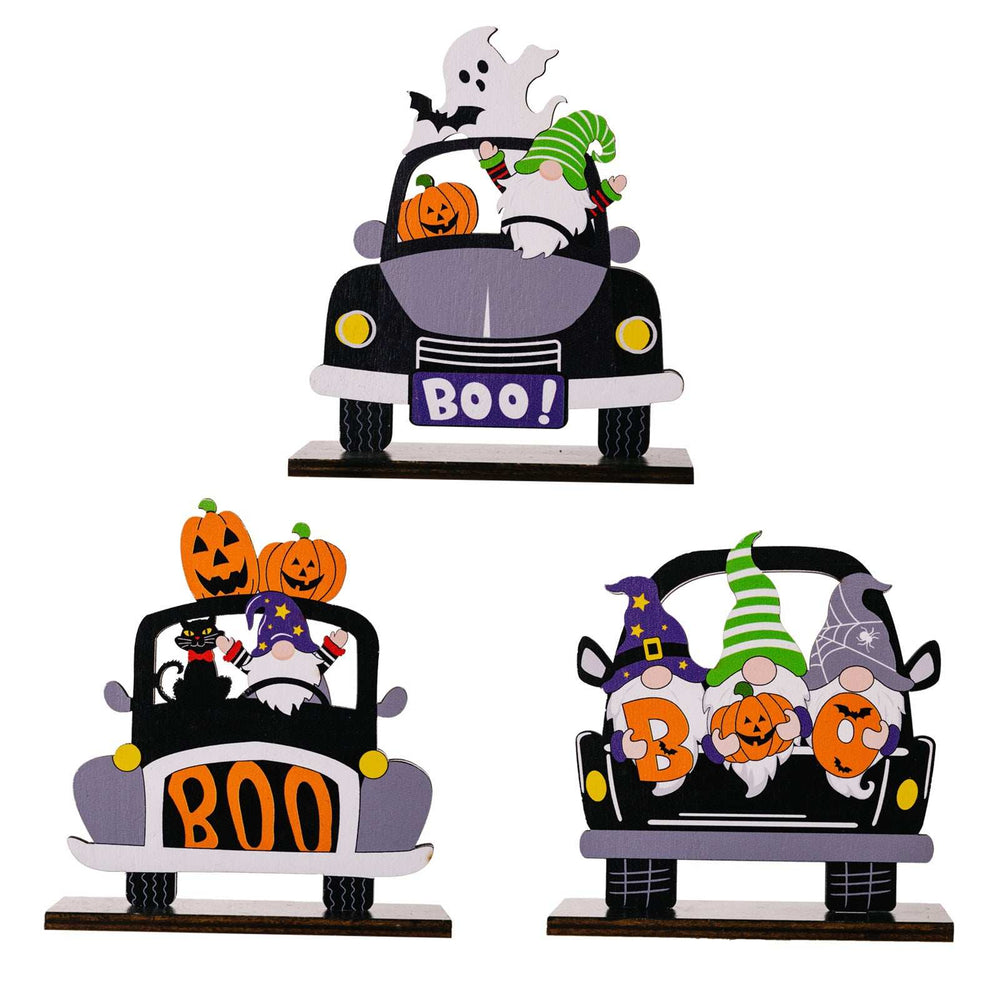 3-Piece Halloween Element Car-Shape Ornaments - Trendsi - Flyclothing LLC