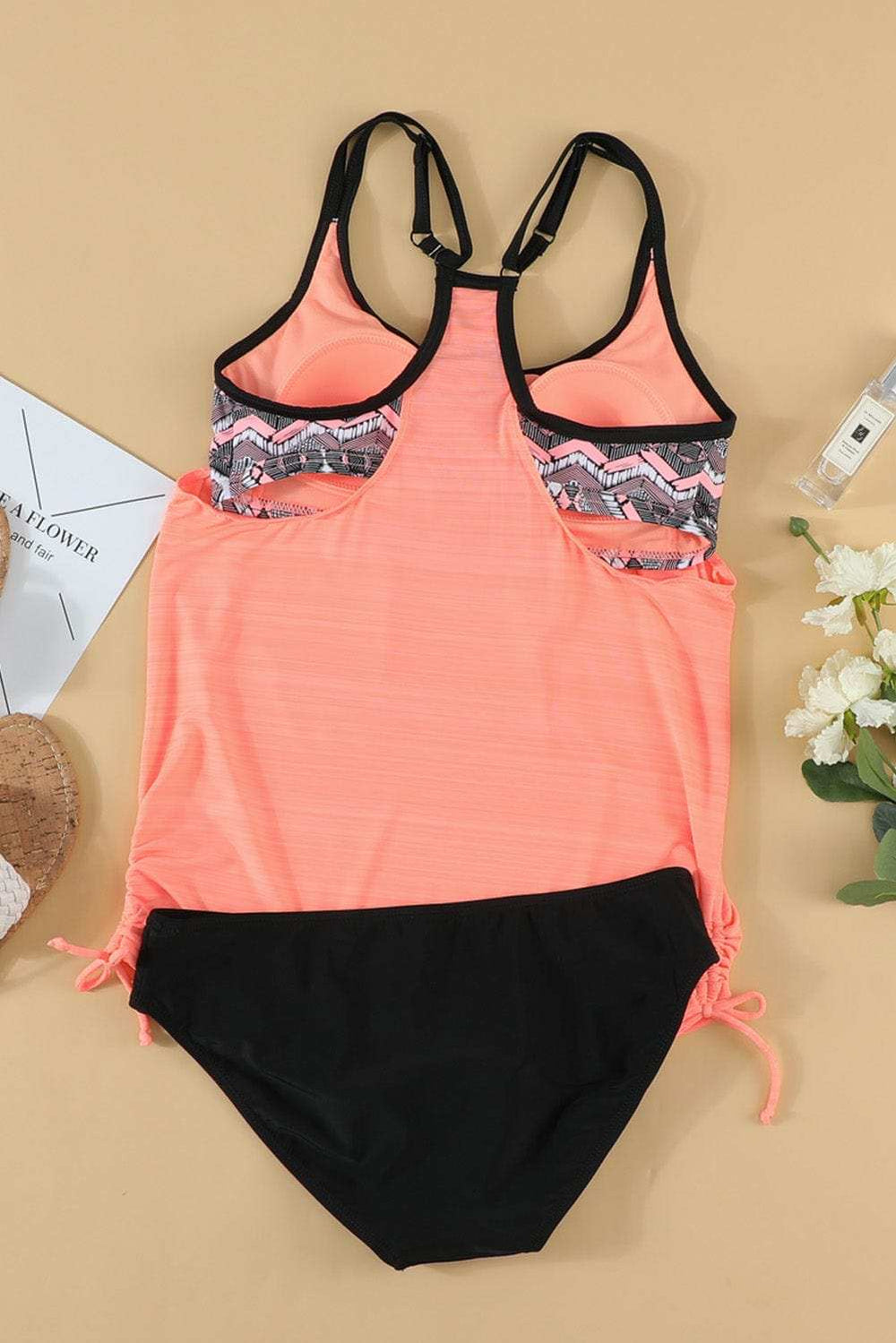 Scoop Neck Top and Brief Swim Set - Trendsi - Flyclothing LLC