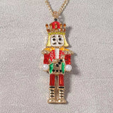 18K Gold-Plated Nutcracker Pendant Necklace - Trendsi - Flyclothing LLC