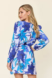 Double Take Full Size Floral Long Sleeve Romper with Pockets - Trendsi - Flyclothing LLC