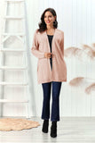 Cable-Knit Open Front Long Sleeve Cardigan - Trendsi - Flyclothing LLC