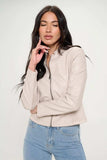 Coalition LA Zip Up Vegan Moto Jacket - Trendsi - Flyclothing LLC