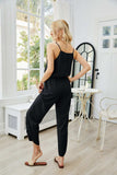 V-Neck Spaghetti Strap Sleeveless Jumpsuit - Trendsi - Flyclothing LLC