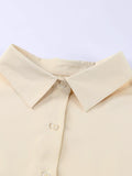 3/4 Sleeve Button Up Shirt - Trendsi - Flyclothing LLC