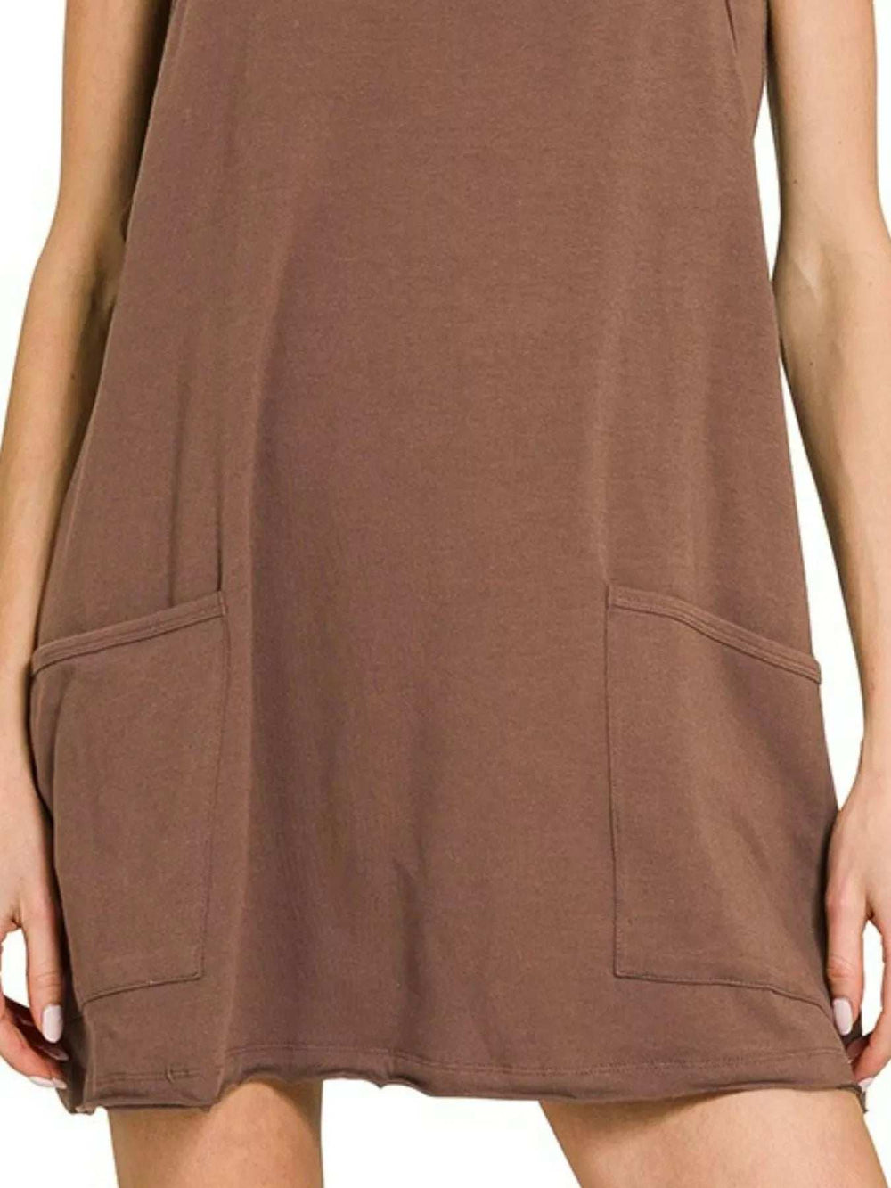 Zenana Cami Mini Dress with Built-in Romper Liner - Trendsi - Flyclothing LLC