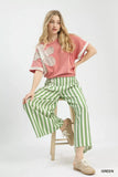 Umgee Vertical Stripe Wide Leg Pants - Trendsi - Flyclothing LLC