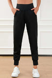High Waist Joggers with Pockets - Trendsi - Flyclothing LLC