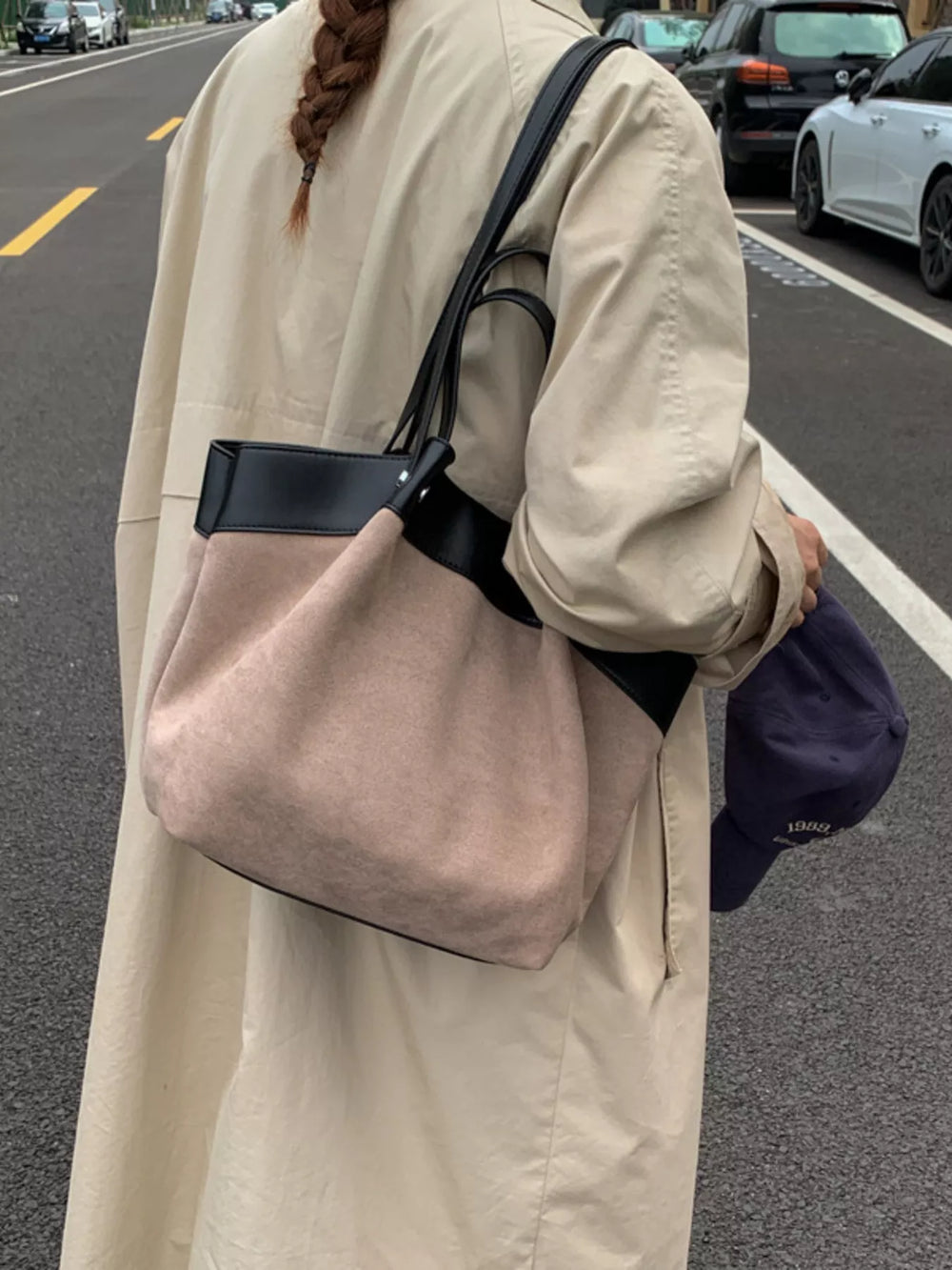 Lightweight Classic Color Tote Bag - Trendsi - Flyclothing LLC