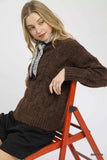 Umgee Cable Knit Cozy Sweater - Trendsi - Flyclothing LLC