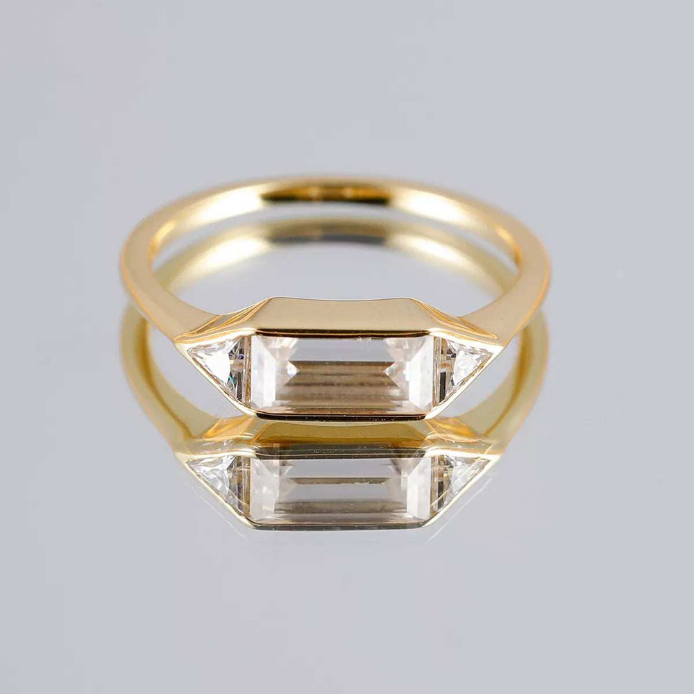 1 Carat Moissanite 925 Sterling Silver Ring - Trendsi - Flyclothing LLC