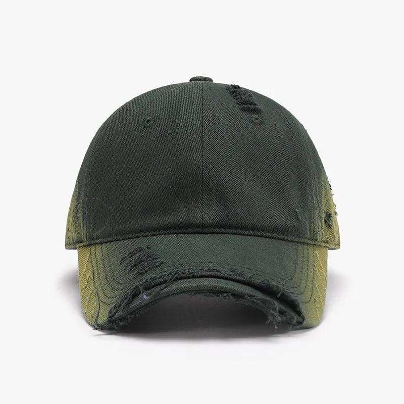 Distressed Adjustable Cotton Hat - Trendsi - Flyclothing LLC