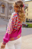 Rainbow Confetti Drop Shoulder Sweater - Trendsi - Flyclothing LLC
