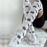 Christmas Bow Knee-High Socks - Trendsi - Flyclothing LLC