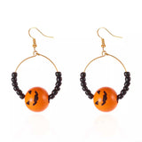18K Gold-Plated Halloween Bead Earrings - Trendsi - Flyclothing LLC